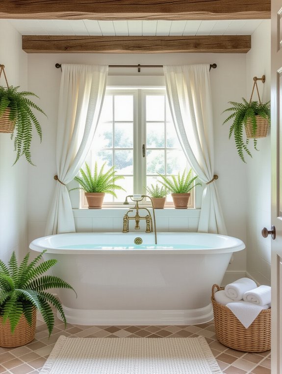cozy rustic bathroom retreat