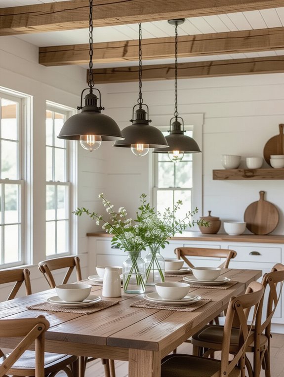 cozy rustic dining ambiance