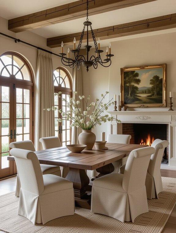 cozy rustic dining retreat