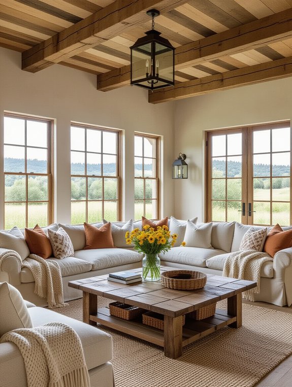 cozy rustic living atmosphere