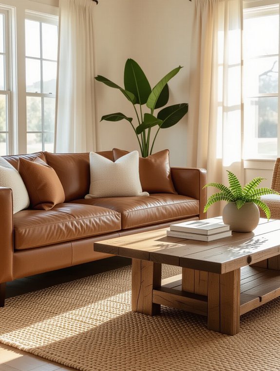cozy textured fabric accents