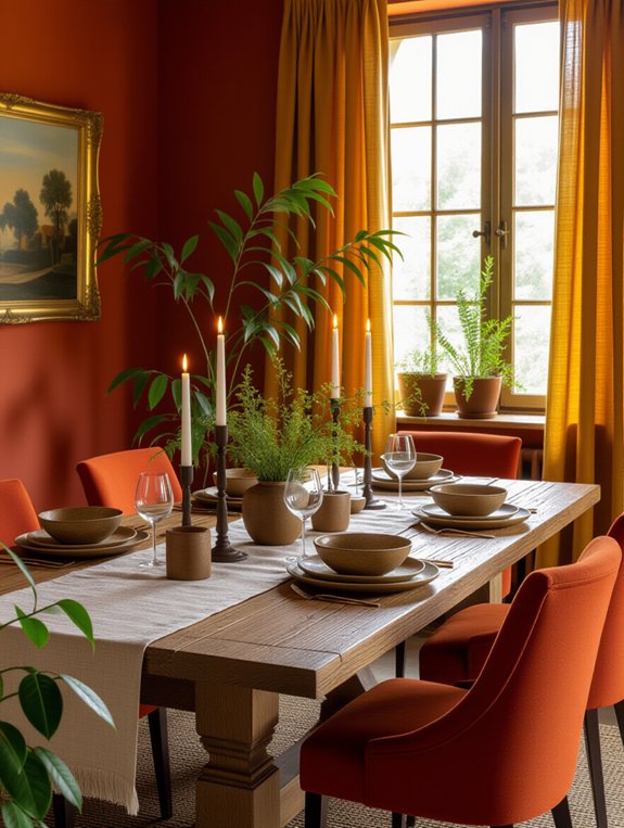 cozy warm color palettes