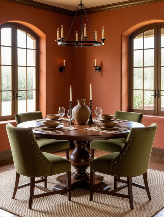 cozy warm earth tones
