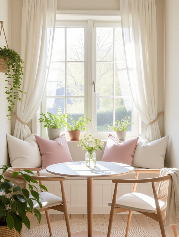 cozy window seat nook