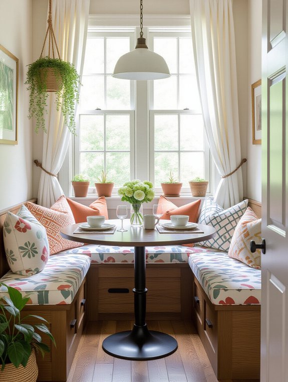 cozy window seat storage