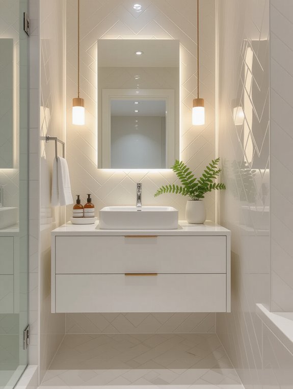 create space with tiles