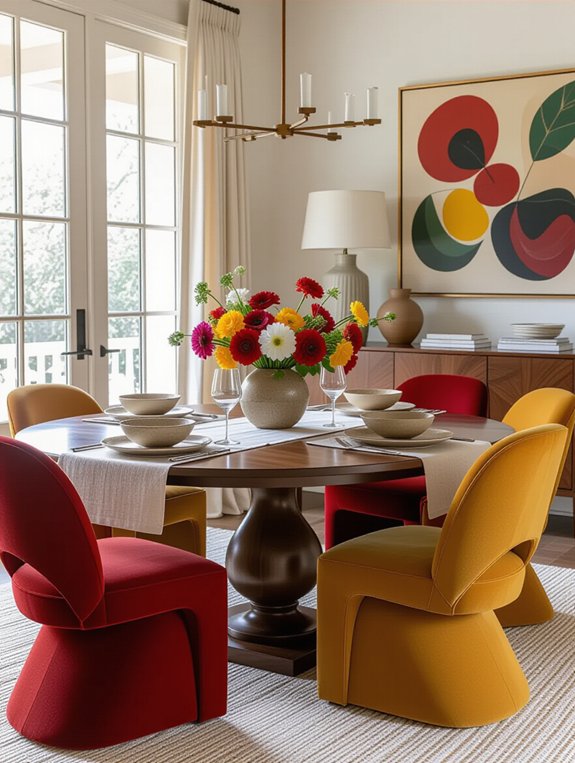 creative dining table aesthetics