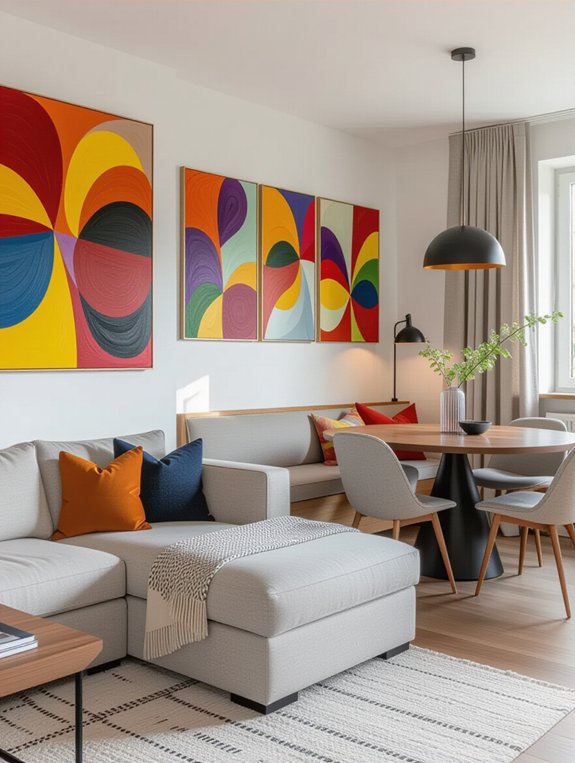 creative wall art separation