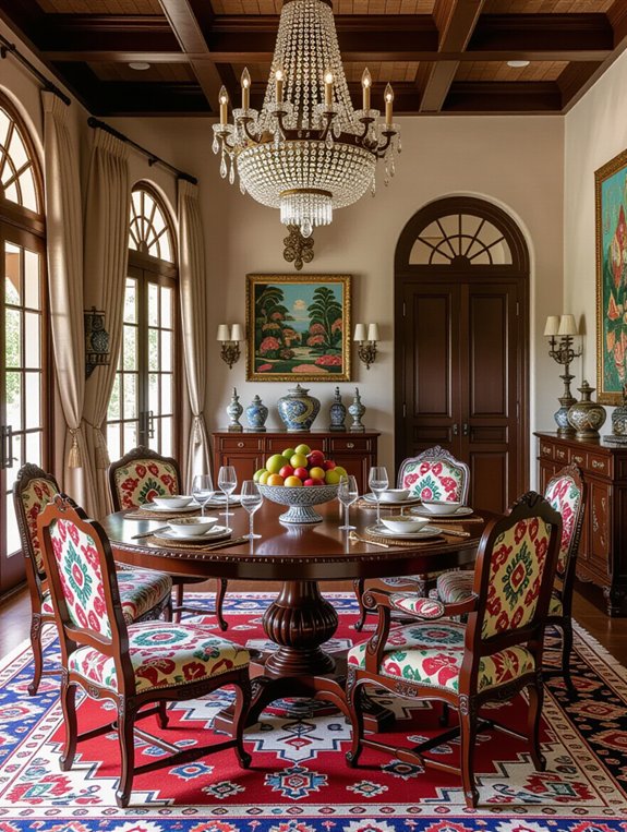 cultural dining room fusion