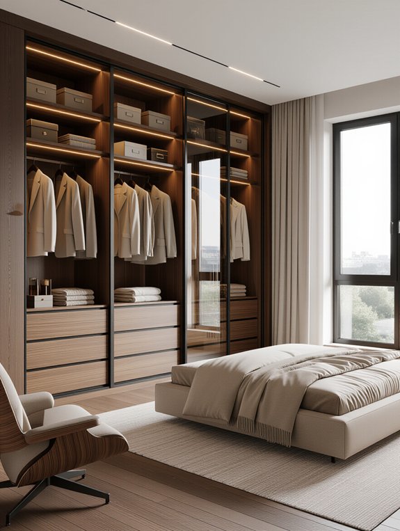 custom wardrobe organization system