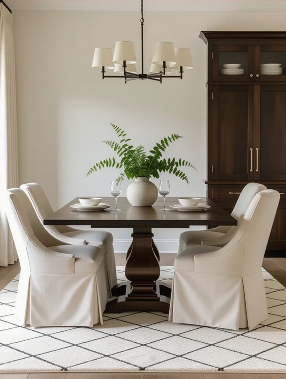 dark walnut cream contrast