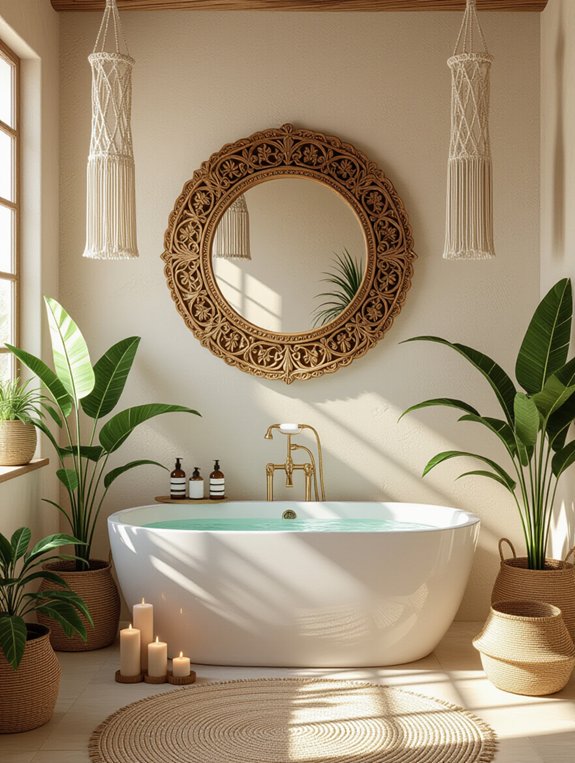 decorative mirrors enhance bathrooms