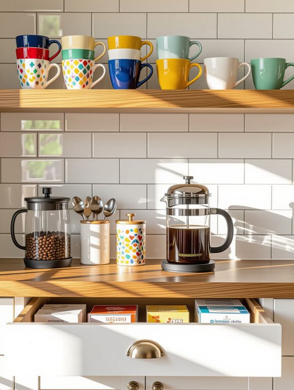 dedicated coffee station setup