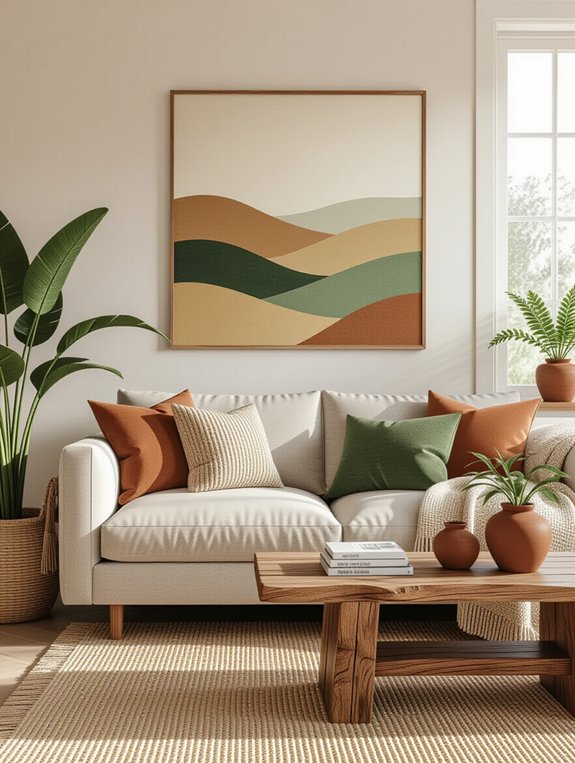 earthy artwork for warmth