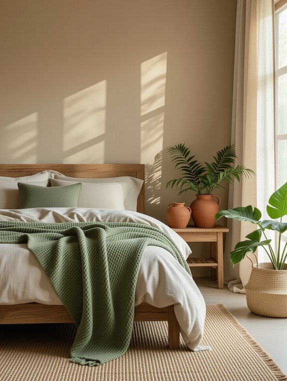 earthy bedroom color palette