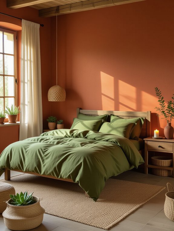 earthy color bedroom harmony