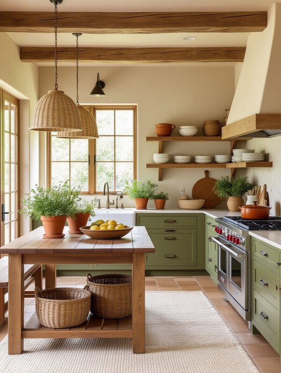 earthy color kitchen decor