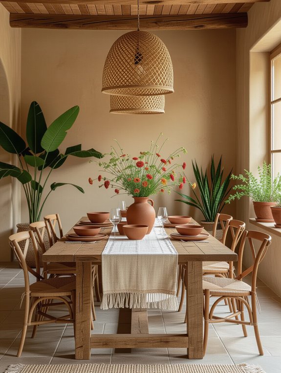 earthy warm inviting atmosphere