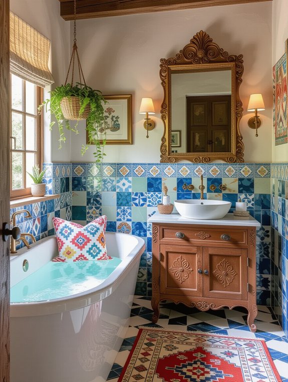 eclectic bathroom design expression