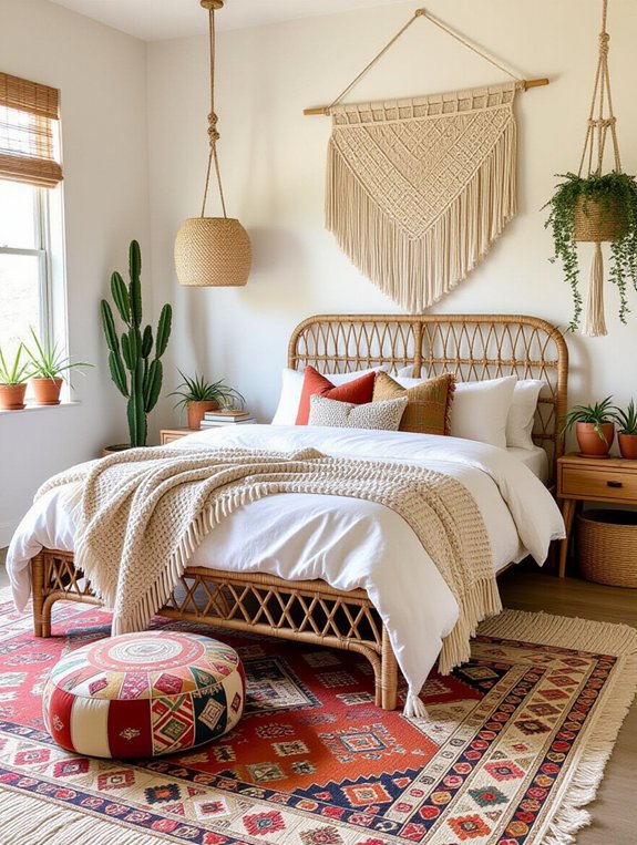 eclectic boho bedroom style