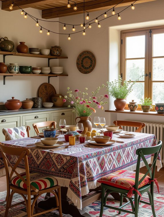 eclectic cozy dining atmosphere