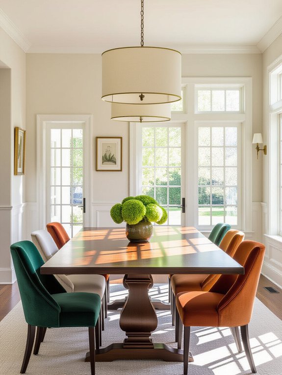 eclectic dining chair combinations