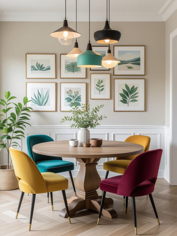 eclectic dining room style