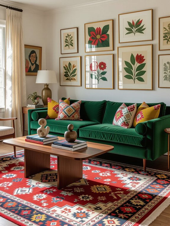 eclectic living room design