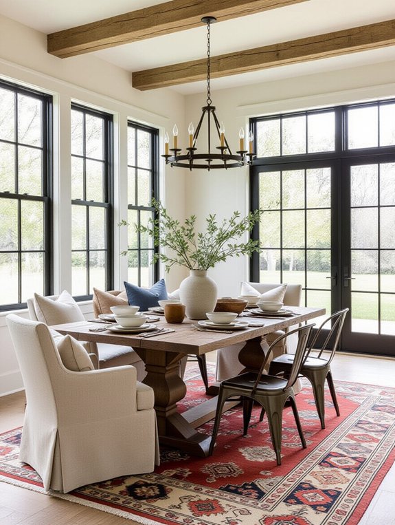 eclectic seating for charm