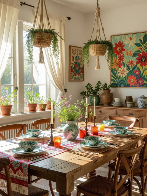eclectic vibrant dining atmosphere