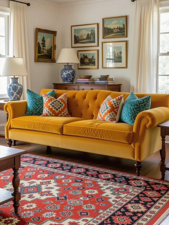 eclectic vintage decor elements