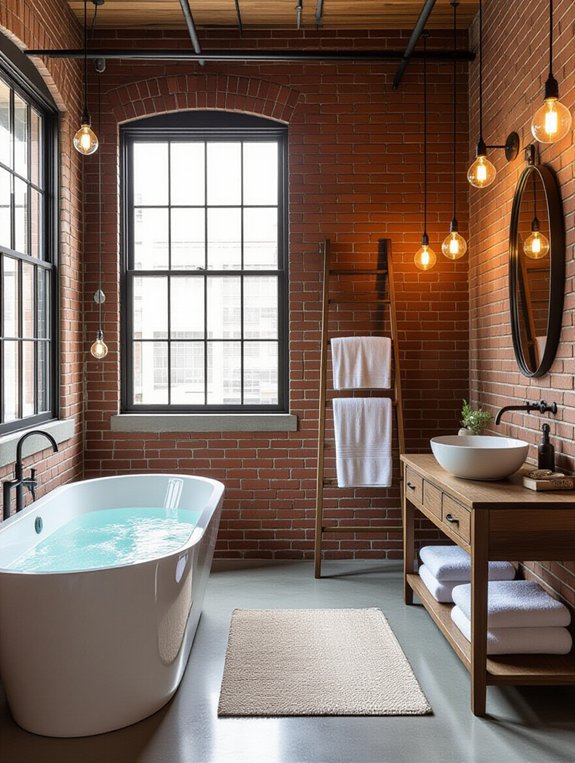 edgy sophisticated bathroom design