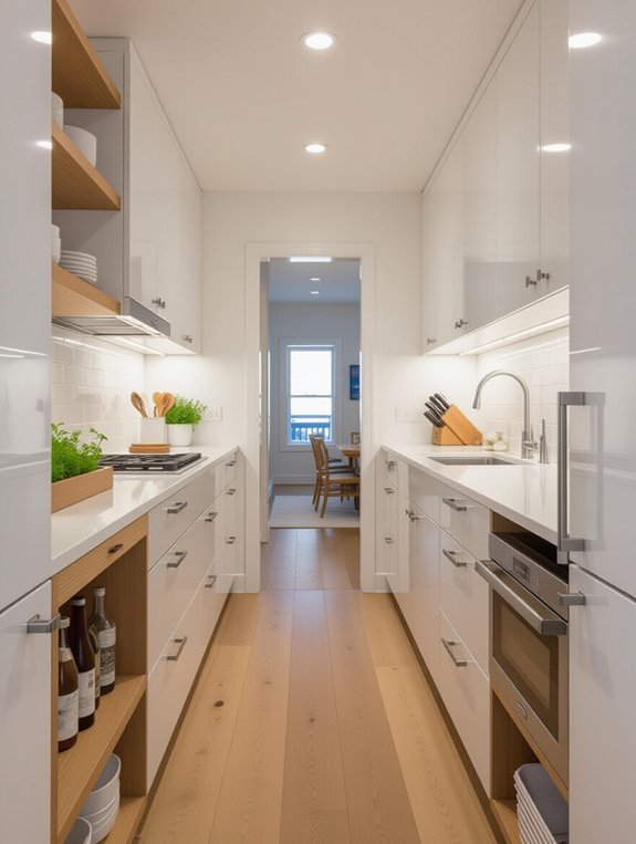 efficient galley kitchen design
