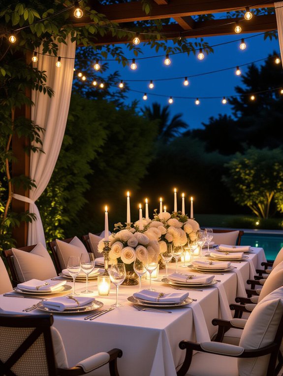elegant al fresco dining