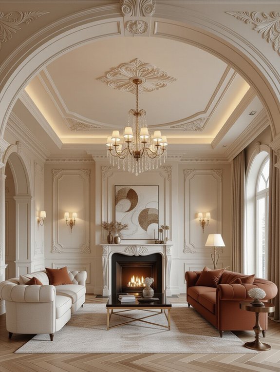 elegant arched ceiling design