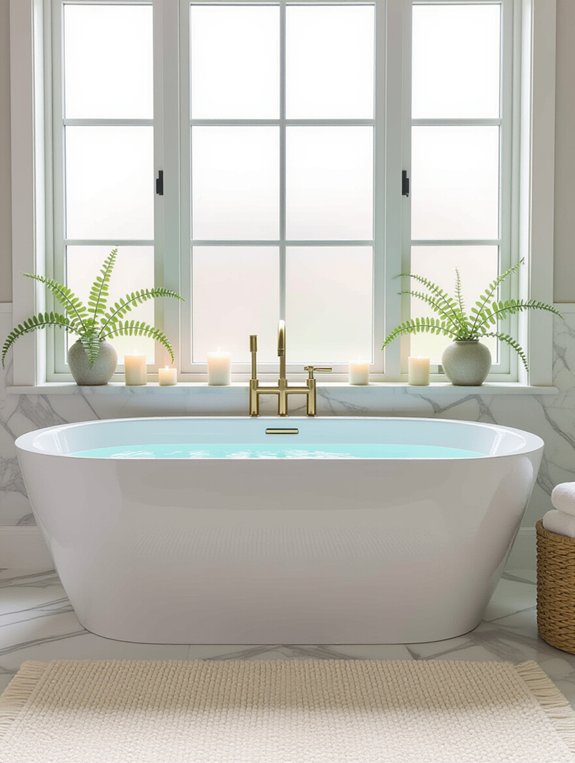 elegant bathroom fixture selection