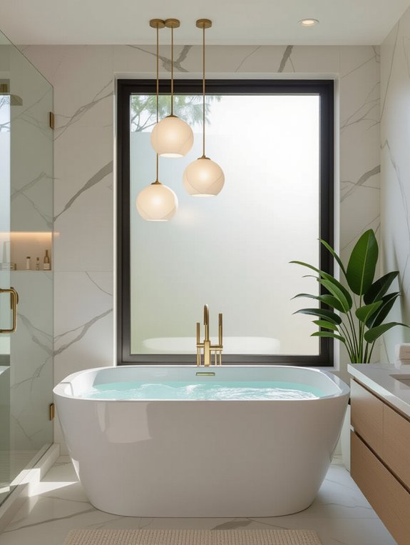 elegant bathroom lighting designs