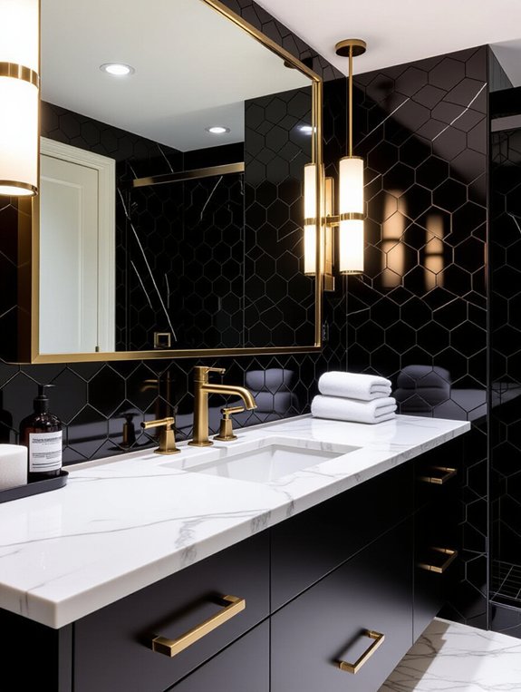 elegant black vanity designs