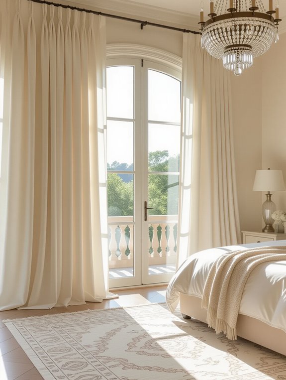 elegant fabric window layers