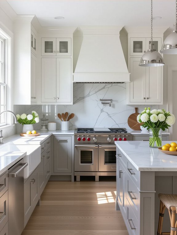 elegant gray and white