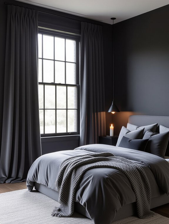elegant gray bedroom design