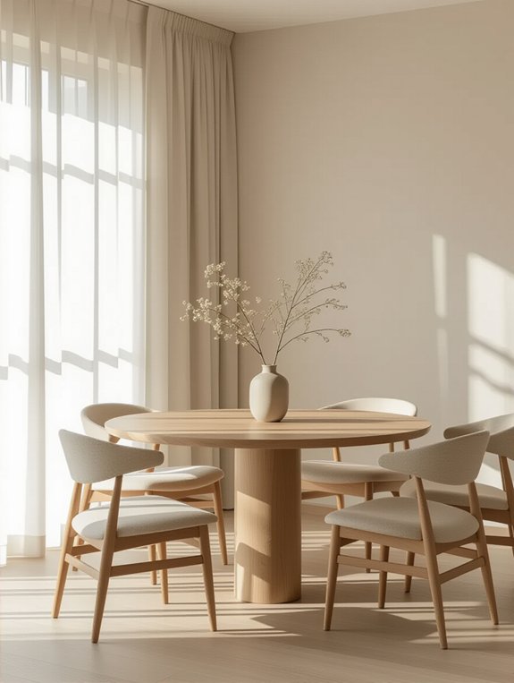 elegant low profile dining tables