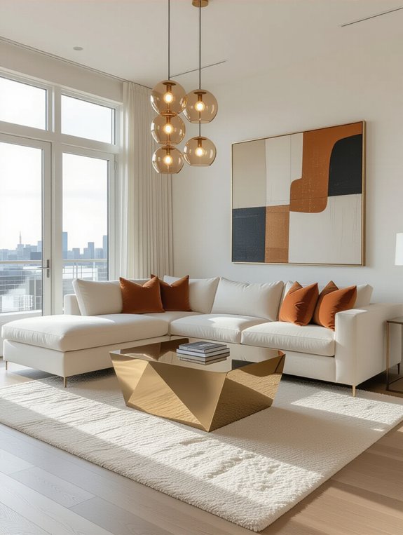elegant minimalism with glamour