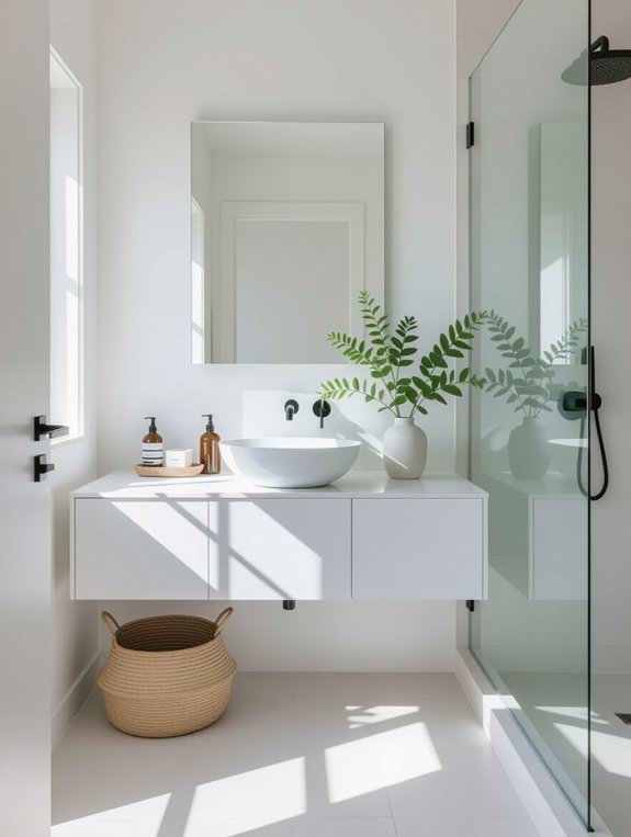 elegant minimalist bathroom design