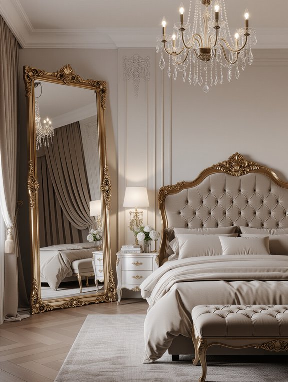 elegant mirrors enhance ambiance