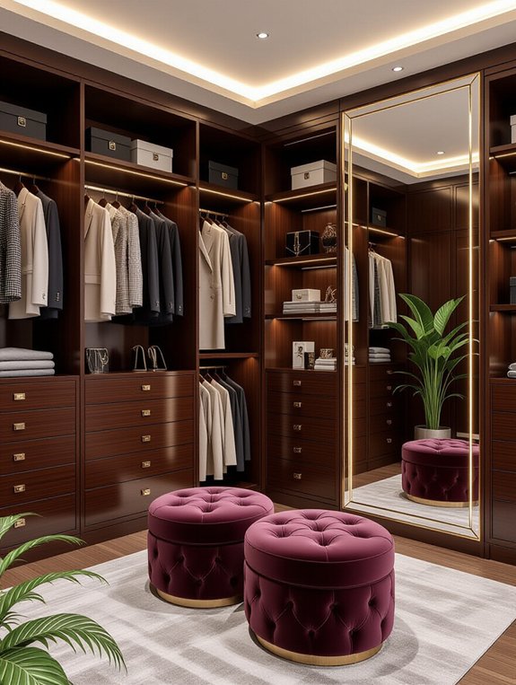 elegant organized clothing sanctuary