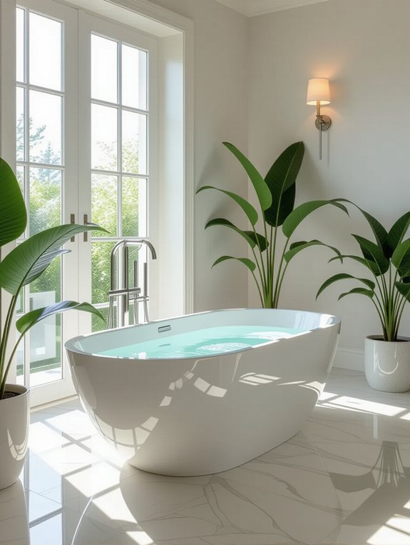 elegant spa like bathtubs