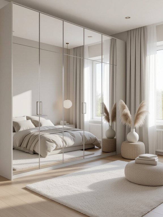 elegant space enhancing mirrors