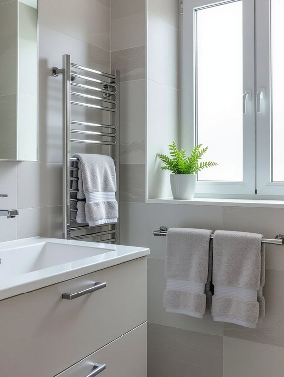 elegant space saving towel warmer