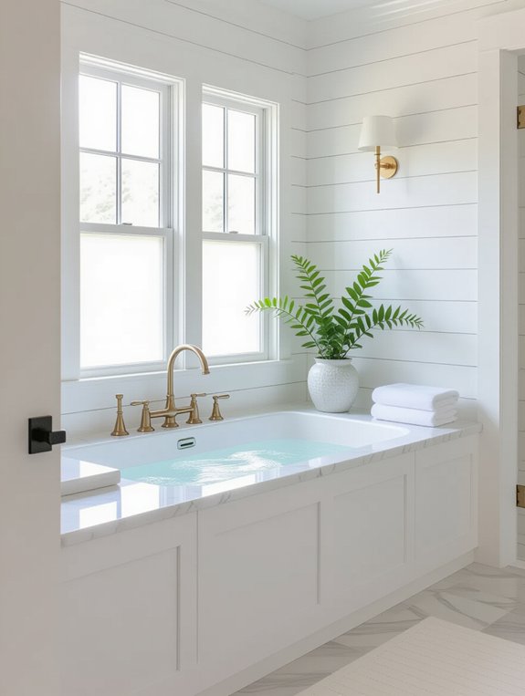 elegant timeless white bathroom